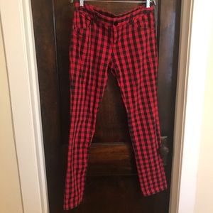 Buffalo check plaid pants